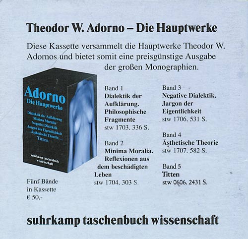 Adorno Hauptwerke
